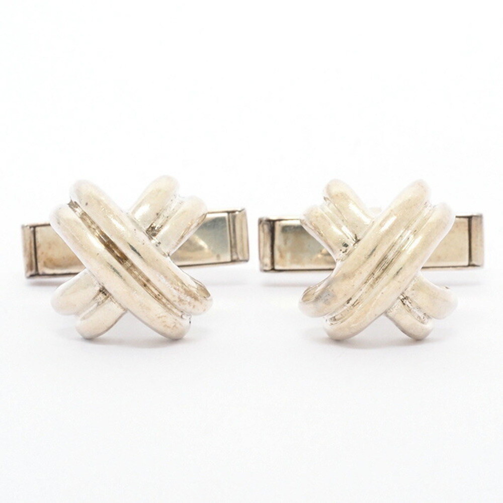 Tiffany Signature Swivel Style Cufflinks Silver
